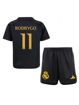 Real Madrid Rodrygo Goes #11 Replika Tredje Kläder Barn 2023-24 Kortärmad (+ byxor)